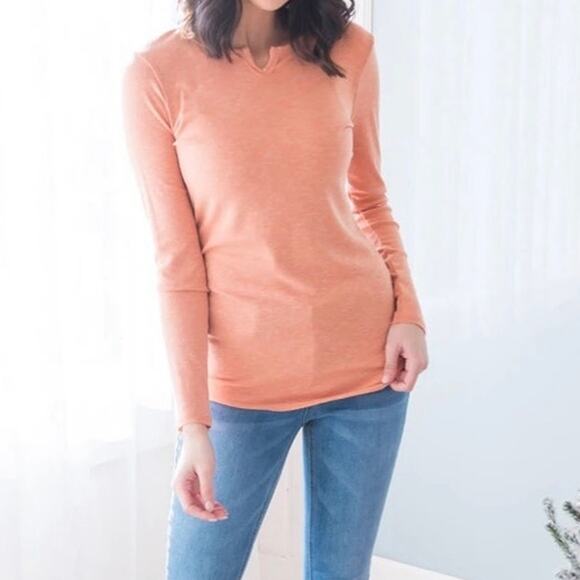 Reb. In J Orange Long Sleeved Blouse - Picture 4 of 5